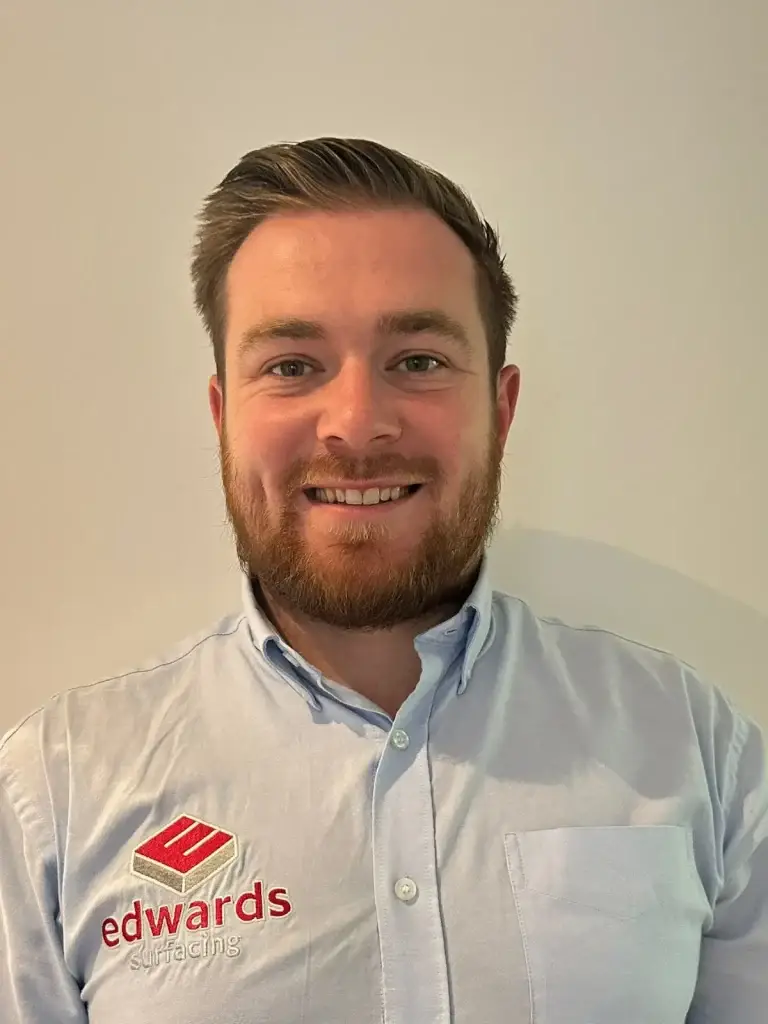 Jack Arnold, a surveyor at Edwards Surfacing.